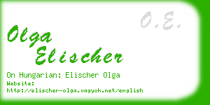 olga elischer business card